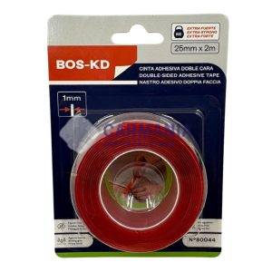 CINTA DOBLE FAZ SILICONA ROJA 25MMX2MTS G-8533