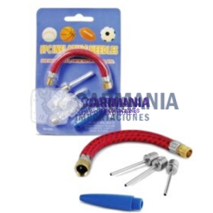 PINCHO PARA PELOTA Y ADAPTADOR 5PZ G-8719
