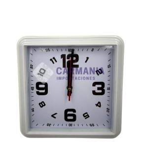 RELOJ DE PARED CUADRADO VAR COLORES 24X24CM G-9023