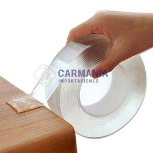 CINTA DOBLE FAZ TRANSP DE SILICONA 19MMX1.5M E3