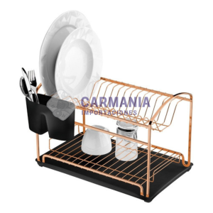 ESCURREPLATOS 2 PISOS ROSA/NEGRO RG. R.5806 A6