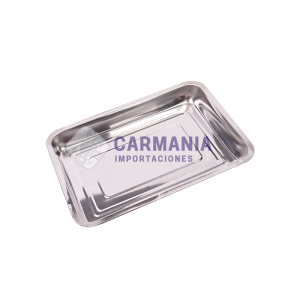 ASADERA RECTANGULAR 32* 22 CM ACERO INOX.  I12