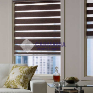CORTINA ROLLER ZEBRA MARRON OSCURO 150*210 CM