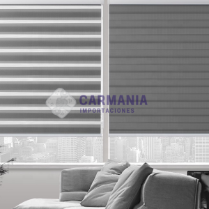 CORTINA ROLLER ZEBRA GRIS OSCURO 120*210 CM