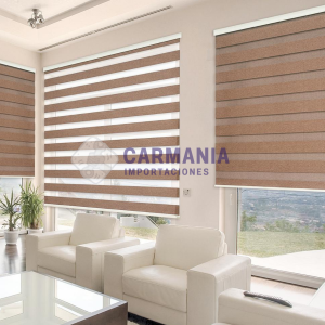 CORTINA ROLLER ZEBRA MARRON CLARO 150*210 CM