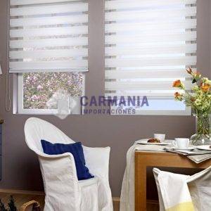 CORTINA ROLLER ZEBRA BLANCA 160*210 CM