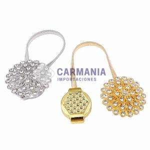 LAZO MAGNETICO P/CORTINA DORADO - PLATEADO 1PZ.