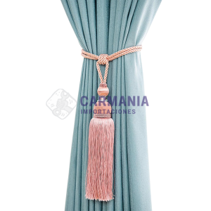LAZO DECORATIVO DOBLE P/CORTINA 8 COLORES 2PZ.