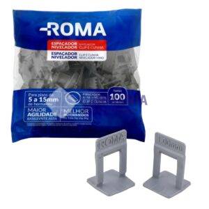 NIVELADOR 1MM X100UNIDS ROMA GRIS 6095 26