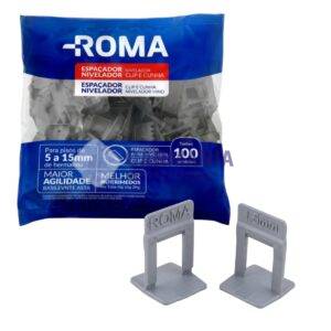 NIVELADOR 1.5MM X100UNIDS ROMA GRIS 6095 27