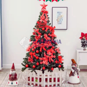ARBOL DE NAVIDAD COMPLETO ROJO - JCSDS 180 CM IT