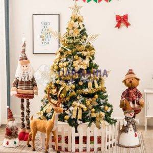 ARBOL DE NAVIDAD COMPLETO DORADO - JCSDS 150CM