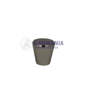 TIRADOR TIPO CONO GDE 25MM METALICO PLATEAD G-7684